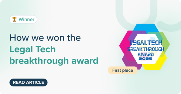 Contractify wins the 2025 LegalTech Breakthrough Award for Contract Management Solution Provider of the Year.